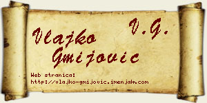 Vlajko Gmijović vizit kartica
